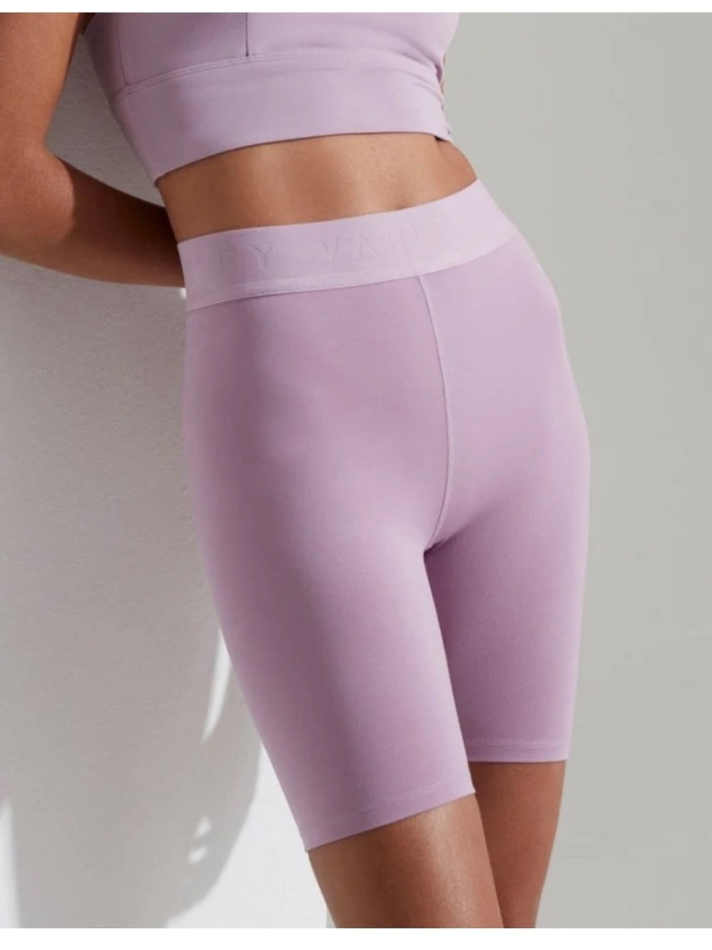 Varley Lavender 7” Biker Shorts - Seamless High Waist